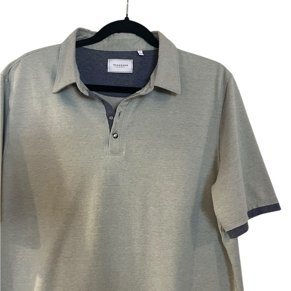 7 Diamonds Men's Green Polo Shirt Size Large - Picture 5 of 10